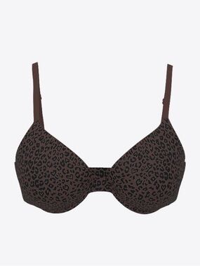 PINK Wear Everywhere Push-Up Bra, Ganache Leopard Print, Size 38DD, NWT